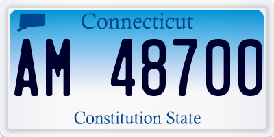 CT license plate AM48700