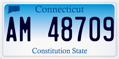CT license plate AM48709