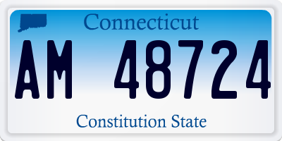 CT license plate AM48724