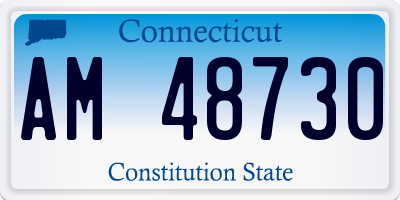 CT license plate AM48730