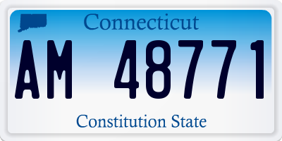 CT license plate AM48771