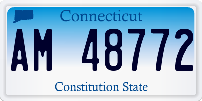 CT license plate AM48772