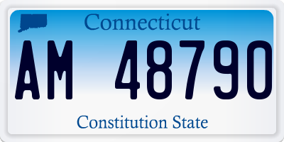 CT license plate AM48790