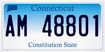 CT license plate AM48801