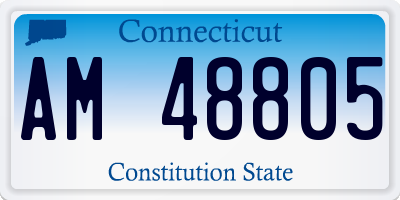 CT license plate AM48805
