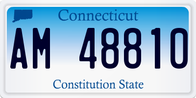 CT license plate AM48810