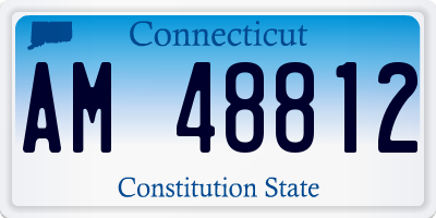 CT license plate AM48812