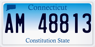 CT license plate AM48813