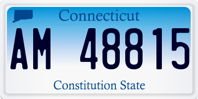 CT license plate AM48815