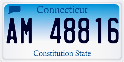CT license plate AM48816