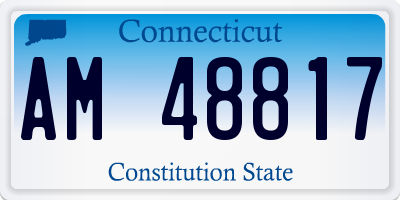 CT license plate AM48817