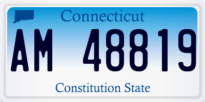 CT license plate AM48819