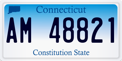 CT license plate AM48821