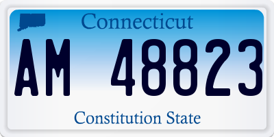 CT license plate AM48823