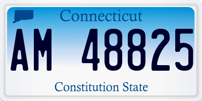 CT license plate AM48825