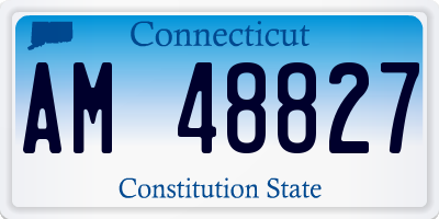 CT license plate AM48827