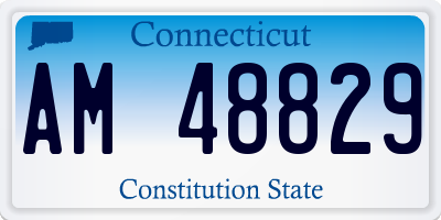 CT license plate AM48829