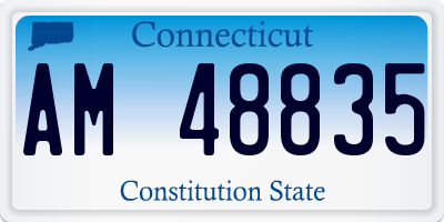 CT license plate AM48835