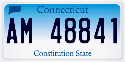 CT license plate AM48841