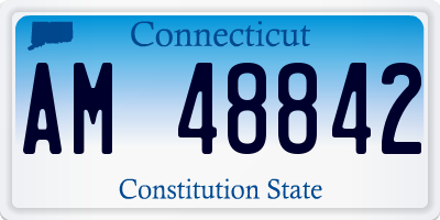 CT license plate AM48842