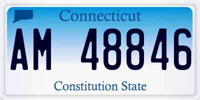CT license plate AM48846