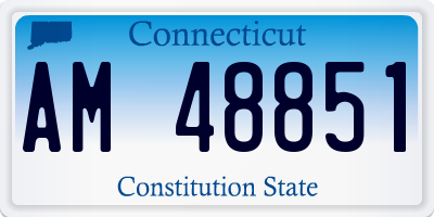 CT license plate AM48851