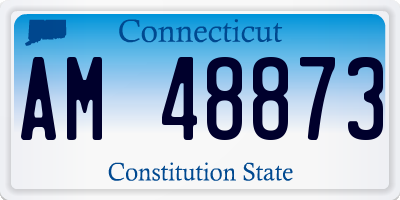 CT license plate AM48873