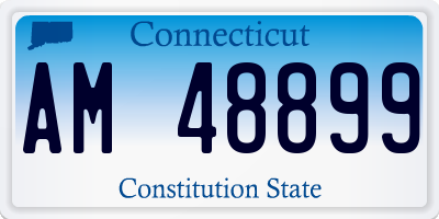 CT license plate AM48899