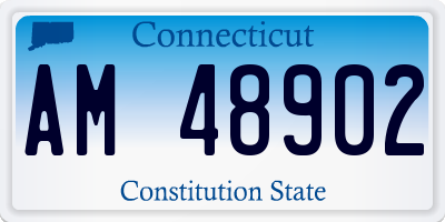 CT license plate AM48902
