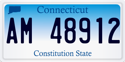 CT license plate AM48912