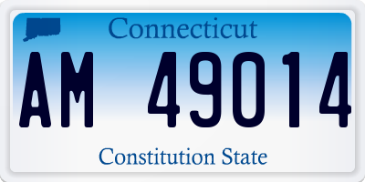 CT license plate AM49014