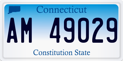 CT license plate AM49029