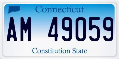 CT license plate AM49059