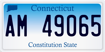 CT license plate AM49065