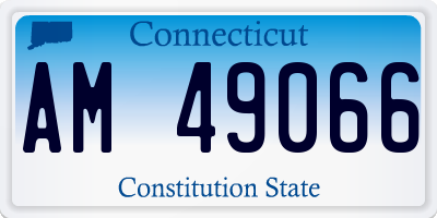 CT license plate AM49066