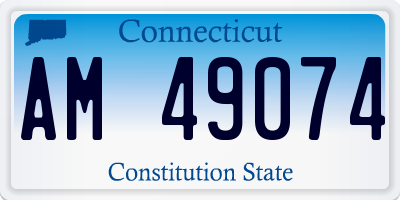 CT license plate AM49074
