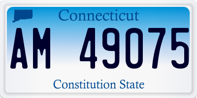 CT license plate AM49075