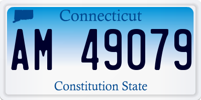 CT license plate AM49079