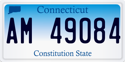 CT license plate AM49084