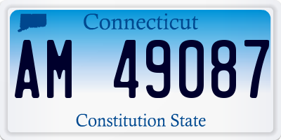 CT license plate AM49087