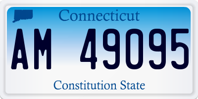 CT license plate AM49095