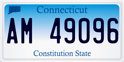 CT license plate AM49096