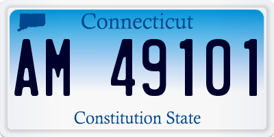 CT license plate AM49101