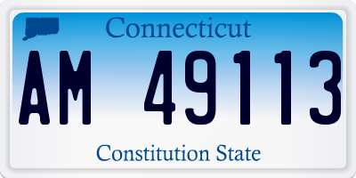 CT license plate AM49113