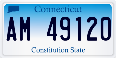 CT license plate AM49120