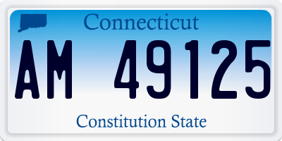 CT license plate AM49125