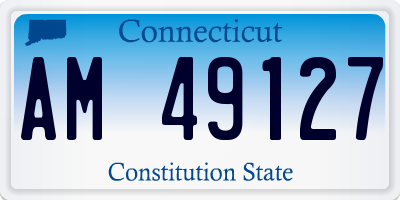 CT license plate AM49127
