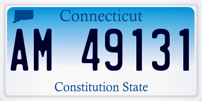 CT license plate AM49131