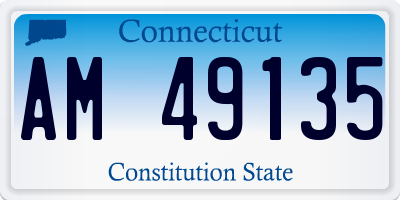 CT license plate AM49135