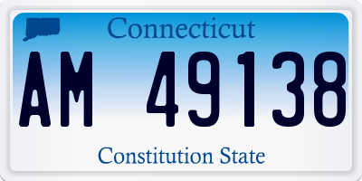 CT license plate AM49138